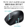 MA-SWBL196BKN 静音ワイヤレスブルーLEDマウス(5ボタン・ブラック) MA-SWBL196BKN / 静音ワイヤレスブルーLEDマウス(5ボタン・ブラック)