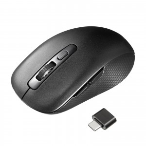 MA-TMWBLC1 / USB Type-C静音抗菌ワイヤレスマウス(5ボタン)