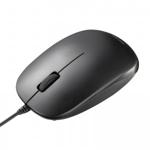 MA-TMYBL3 / USB Type-C有線マウス(USB-C to USB-A変換アダプタ付き・静音・抗菌)