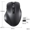 MA-WB518BK ワイヤレスブルーLEDマウス(5ボタン・ブラック) MA-WB518BK / ワイヤレスブルーLEDマウス(5ボタン・ブラック)