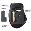 MA-WB518BK ワイヤレスブルーLEDマウス(5ボタン・ブラック) MA-WB518BK / ワイヤレスブルーLEDマウス(5ボタン・ブラック)