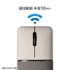 MA-WBBS310BG / 静音ワイヤレスブルーLEDコンボマウス　SLIMO・ベージュ（充電式）