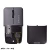 MA-WBBS310BK / 静音ワイヤレスブルーLEDコンボマウス　SLIMO・ブラック（充電式）