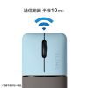 MA-WBBS310BL / 静音ワイヤレスブルーLEDコンボマウス　SLIMO・ブルー（充電式）