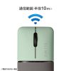 MA-WBBS310G / 静音ワイヤレスブルーLEDコンボマウス　SLIMO・グリーン（充電式）