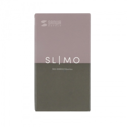 MA-WBBS310G / 静音ワイヤレスブルーLEDコンボマウス　SLIMO・グリーン（充電式）