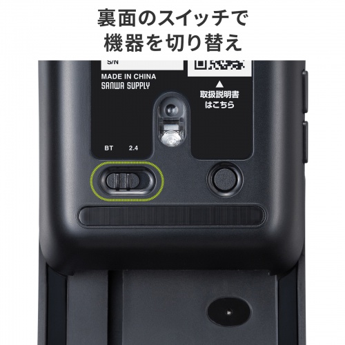 MA-WBBS526GY / 静音ワイヤレスブルーLED コンボマウス（5ボタン・グレー）
