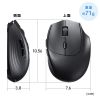 MA-WBIRS539BK / Bluetoothワイヤレスマウス（USB-A/USB-C両対応・静音・5ボタン・ブラック）