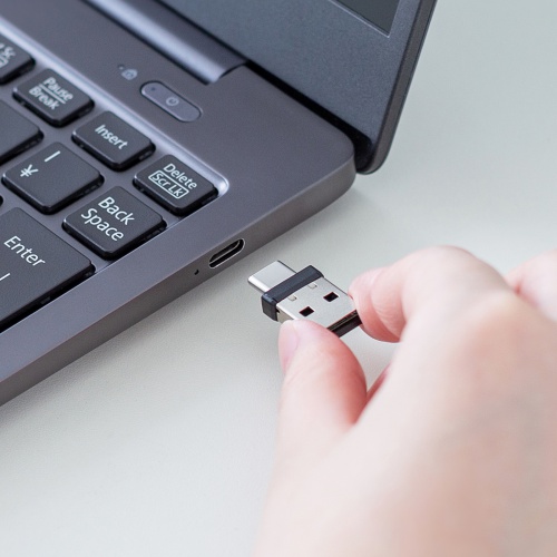 MA-WBIRS539GY / Bluetoothワイヤレスマウス(USB-A/USB-C両対応・静音・5ボタン・グレー)