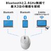 MA-WBIRS539GY Bluetoothワイヤレスマウス(USB-A/USB-C両対応・静音・5ボタン・グレー) MA-WBIRS539GY / Bluetoothワイヤレスマウス(USB-A/USB-C両対応・静音・5ボタン・グレー)