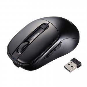 MA-WBIRS550BK / Bluetoothワイヤレスマウス（液晶付き・静音・充電式・5ボタン・ブラック）