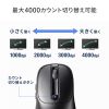 MA-WBIRS550BK / Bluetoothワイヤレスマウス（液晶付き・静音・充電式・5ボタン・ブラック）
