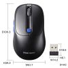 MA-WBIRS550BL Bluetoothワイヤレスマウス(液晶付き・静音・充電式・5ボタン・ブラック+ブルー) MA-WBIRS550BL / Bluetoothワイヤレスマウス(液晶付き・静音・充電式・5ボタン・ブラック+ブルー)