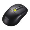MA-WBIRS550Y / Bluetoothワイヤレスマウス（液晶付き・静音・充電式・5ボタン・ブラック＋イエロー）