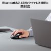 MA-WBIRS635BK / Bluetoothワイヤレスマウス（高速スクロール・チルトホイール・サイドホイール付き）