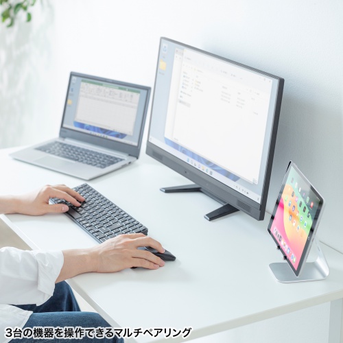 MA-WBIS3117BK / 静音ワイヤレス IR LEDコンボマウス（3ボタン・薄型）
