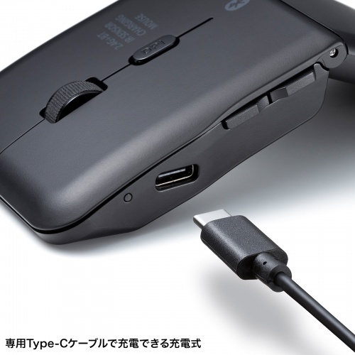 MA-WBIS5117BK / 静音ワイヤレス IR LEDコンボマウス（5ボタン・薄型）