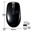MA-WBL118BK 充電式ワイヤレスブルーLEDマウス(ブラック) MA-WBL118BK / 充電式ワイヤレスブルーLEDマウス(ブラック)