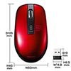 MA-WBL118R 充電式ワイヤレスブルーLEDマウス MA-WBL118R / 充電式ワイヤレスブルーLEDマウス