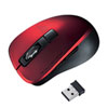 MA-WBL153R 静音ワイヤレスブルーLEDマウス(5ボタン・レッド) MA-WBL153R / 静音ワイヤレスブルーLEDマウス(5ボタン・レッド)