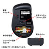 MA-WBL153R 静音ワイヤレスブルーLEDマウス(5ボタン・レッド) MA-WBL153R / 静音ワイヤレスブルーLEDマウス(5ボタン・レッド)