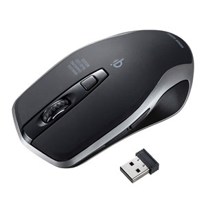 MA-WBL157BK / ワイヤレス充電マウス(ブラック)