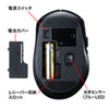 MA-WBL161BK 静音ワイヤレスブルーLEDマウス(ブラック) MA-WBL161BK / 静音ワイヤレスブルーLEDマウス(ブラック)