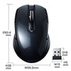 MA-WBL170BK ワイヤレスブルーLEDマウス(5ボタン・左右対称・ブラック) MA-WBL170BK / ワイヤレスブルーLEDマウス(5ボタン・左右対称・ブラック)