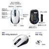 MA-WBL170W ワイヤレスブルーLEDマウス(5ボタン・左右対称・ホワイト) MA-WBL170W / ワイヤレスブルーLEDマウス(5ボタン・左右対称・ホワイト)