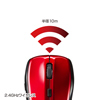 MA-WBL25R 超小型レシーバーワイヤレスブルーLEDマウス(レッド) MA-WBL25R / 超小型レシーバーワイヤレスブルーLEDマウス(レッド)