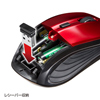 MA-WBL25R 超小型レシーバーワイヤレスブルーLEDマウス(レッド) MA-WBL25R / 超小型レシーバーワイヤレスブルーLEDマウス(レッド)