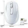 MA-WBL27W ワイヤレスブルーLEDマウス(ホワイト) MA-WBL27W / ワイヤレスブルーLEDマウス(ホワイト)