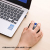 MA-WBL30BK ワイヤレスブルーLEDマウス(ブラック) MA-WBL30BK / ワイヤレスブルーLEDマウス(ブラック)