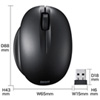 MA-WBL30BK ワイヤレスブルーLEDマウス(ブラック) MA-WBL30BK / ワイヤレスブルーLEDマウス(ブラック)