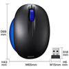 MA-WBL30BL ワイヤレスブルーLEDマウス(ブルー) MA-WBL30BL / ワイヤレスブルーLEDマウス(ブルー)