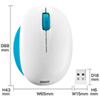 MA-WBL30WBL ワイヤレスブルーLEDマウス(ミントブルー&ホワイト) MA-WBL30WBL / ワイヤレスブルーLEDマウス(ミントブルー&ホワイト)