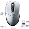 MA-WBL31S ワイヤレスブルーLEDマウス(シルバー) MA-WBL31S / ワイヤレスブルーLEDマウス(シルバー)