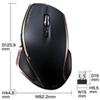 MA-WBL34BK ワイヤレスブルーLEDマウス(ブラック) MA-WBL34BK / ワイヤレスブルーLEDマウス(ブラック)