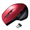 MA-WBL34R ワイヤレスブルーLEDマウス(レッド) MA-WBL34R / ワイヤレスブルーLEDマウス(レッド)
