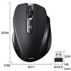 MA-WBL35BK ワイヤレスブルーLEDマウス(ブラック) MA-WBL35BK / ワイヤレスブルーLEDマウス(ブラック)