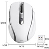 MA-WBL35W ワイヤレスブルーLEDマウス(ホワイト) MA-WBL35W / ワイヤレスブルーLEDマウス(ホワイト)