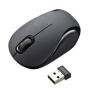 MA-WBL36BK / 静音ワイヤレスブルーLEDマウス(ブラック)