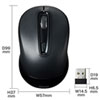 MA-WBL41BKN ワイヤレスブルーLEDマウス(ブラック) MA-WBL41BKN / ワイヤレスブルーLEDマウス(ブラック)