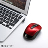 MA-WBL41R ワイヤレスブルーLEDマウス(レッド) MA-WBL41R / ワイヤレスブルーLEDマウス(レッド)