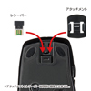 MA-WBL8BK ワイヤレススーパーブルーLEDマウス(ブラック) MA-WBL8BK / ワイヤレススーパーブルーLEDマウス(ブラック)