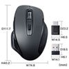 MA-WBLC169BK 静音ワイヤレスブルーLEDマウス MA-WBLC169BK / 静音ワイヤレスブルーLEDマウス
