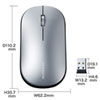 MA-WBLS174S / ワイヤレスハイパーブルーLEDマウス（シルバー）