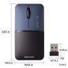 MA-WBS310NV / 静音ワイヤレスブルーLEDマウス SLIMO （充電式・USB A・ネイビー）