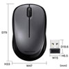 MA-WBS311DS 静音ワイヤレスブルーLEDマウス(ダークシルバー) MA-WBS311DS / 静音ワイヤレスブルーLEDマウス(ダークシルバー)