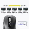 MA-WBS530BK / 静音ワイヤレスマウス（チルトホイール・高速スクロール）